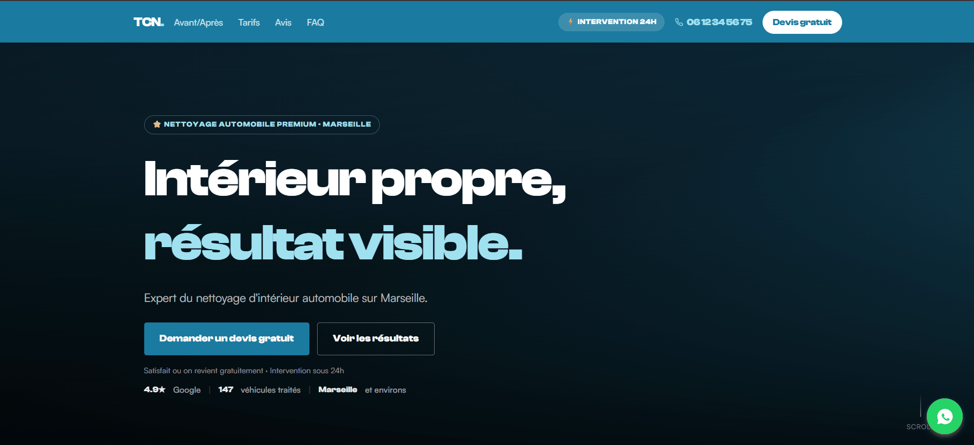 TCN – Aperçu animé du site